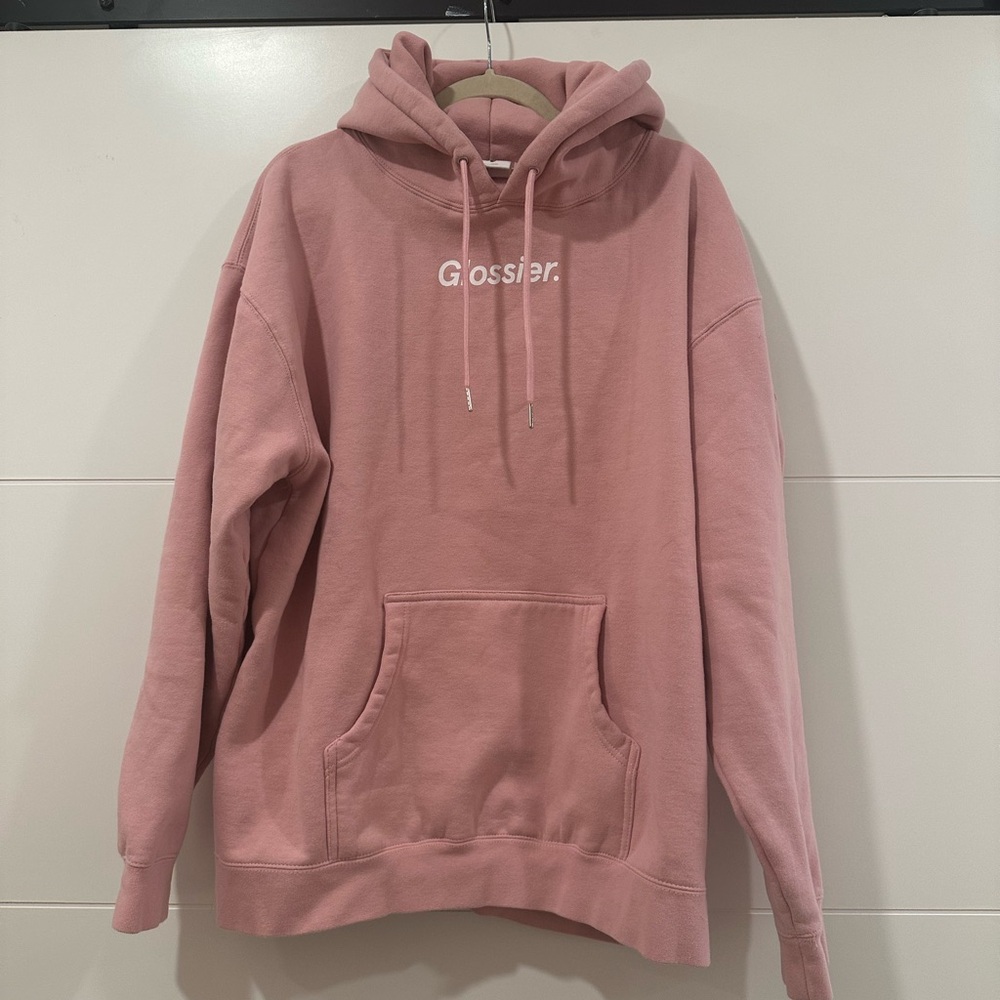 Glossier Pink Logo Hoodie